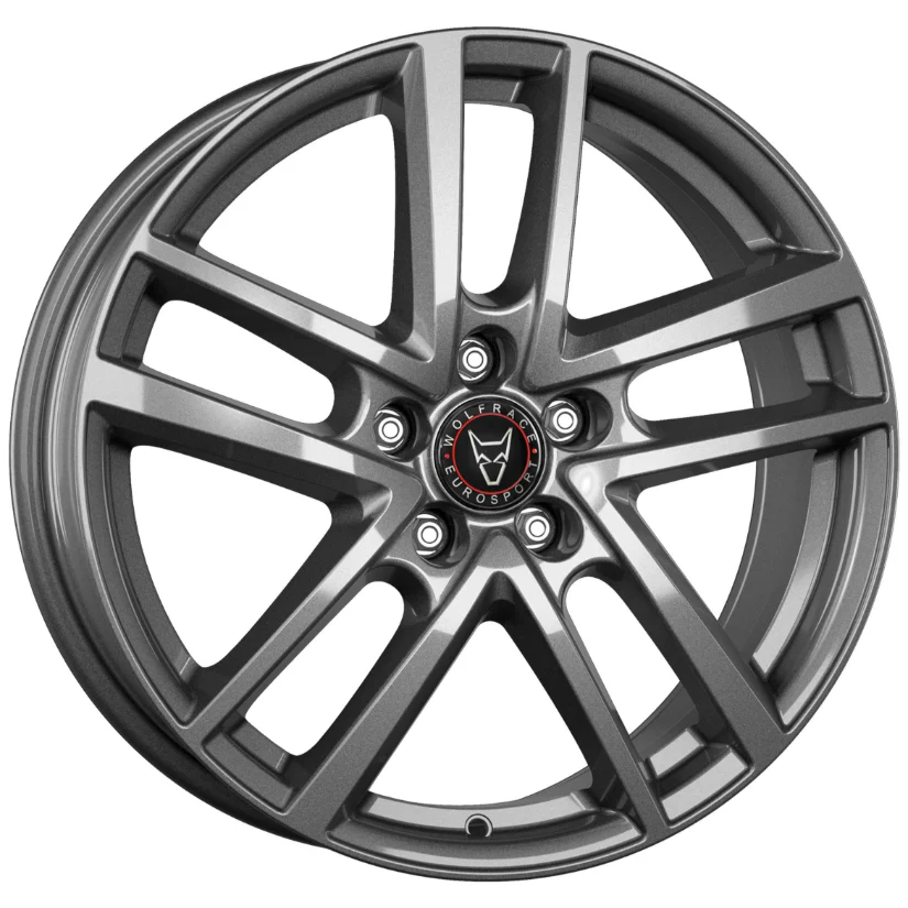 Wolfrace Eurosport TUV Astorga Alloy Wheel 18x7.5 ET50 5x112 Graphite 57.1mm CB