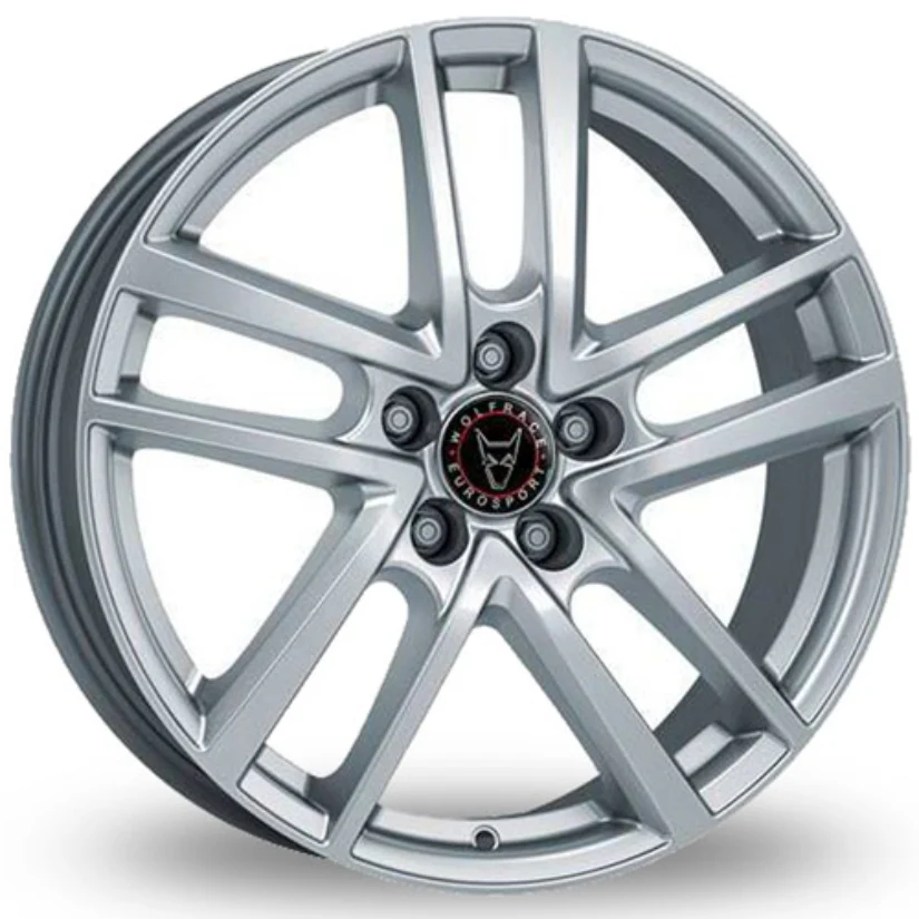 Wolfrace Eurosport TUV Astorga Alloy Wheel 19x7.5 ET50.5 5x108 Polar Sillver 63.4mm CB