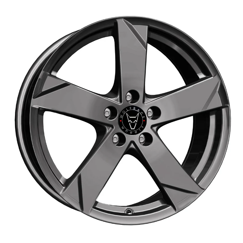 Wolfrace Eurosport TUV Kodiak Alloy Wheel 19x8 ET42.5 5x108 Graphite 70.1mm CB