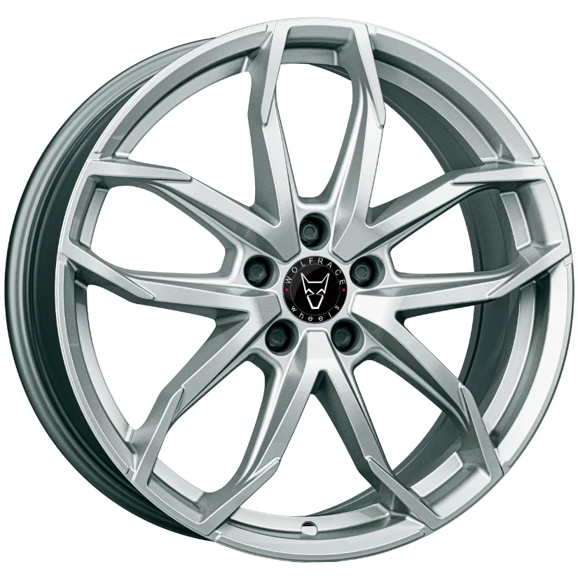 Wolfrace Eurosport TUV Lucca Alloy Wheel 17x7.5 ET45 5x100 Polar Sillver 57.1mm CB
