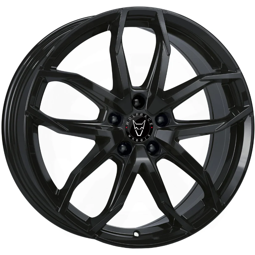 Wolfrace Eurosport TUV Lucca Alloy Wheel 18x8 ET45 5x115 Diamond Black 70.2mm CB