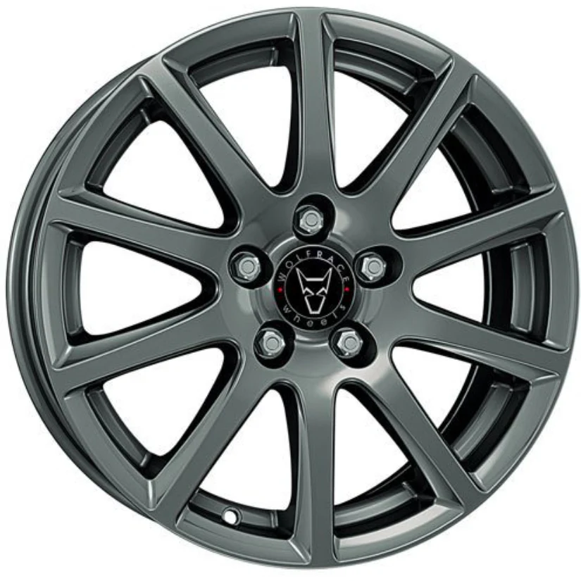 Wolfrace Eurosport TUV Milano Alloy Wheel 15x6 ET29 5x100 Titanium 57.1mm CB