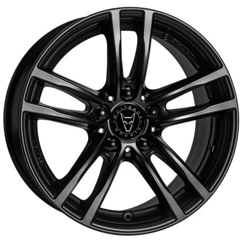Wolfrace Eurosport TUV X10 Alloy Wheel 19x9 ET38 5x112 Racing Black 66.5mm CB