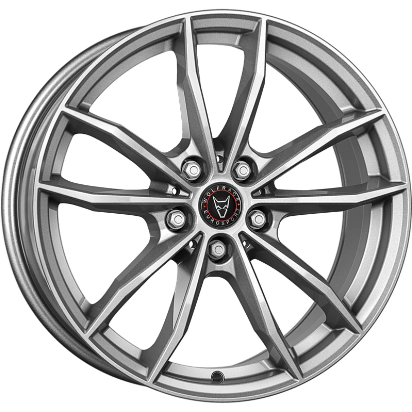 Wolfrace Eurosport TUV X12 Alloy Wheel 17x7.5 ET52 5x112 Metal Grey 66.5mm CB
