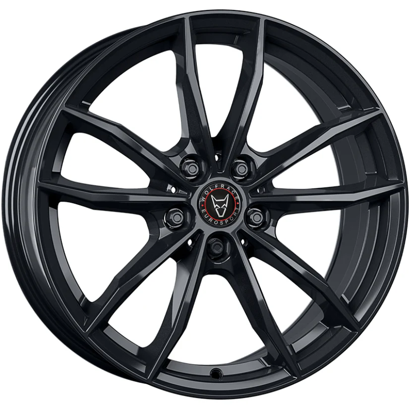 Wolfrace Eurosport TUV X12 Alloy Wheel 17x7 ET47 5x112 Diamond Black 66.5mm CB